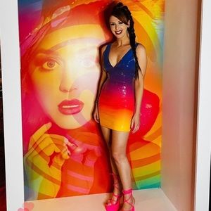 Sunset Ombre Sequin Dress